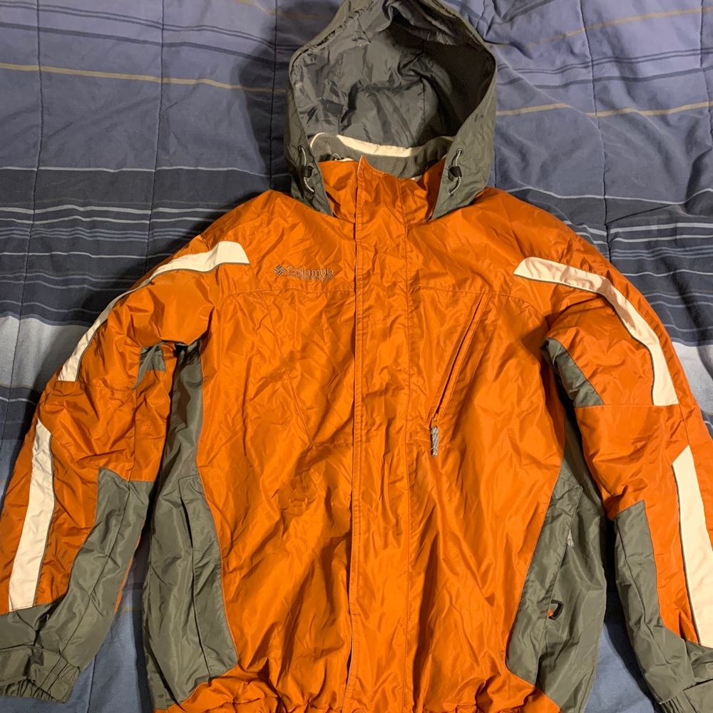 Colombia Sportswear Zip Up/Button Heavy Jacket M